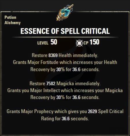 5 Best Potions in ESO - Essence of Spell Critical